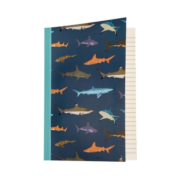 Quaderno 60 pagine formato A5 Sharks - Rex London-image-1