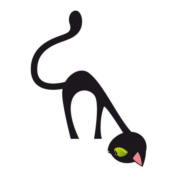 Gatto curioso adesivo, 17 x 12 cm - Ambiance-image-1