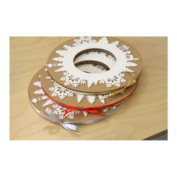 Corona d'Avvento con nastro grigio - Unlimited Design for kids-image-2