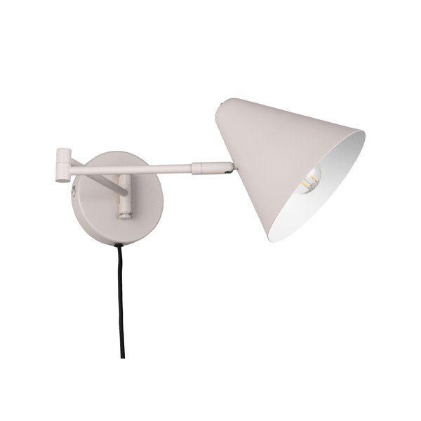 Lampada da parete avorio con alimentazione a corrente con struttura flessibile ø 15 cm Cosima – Trio