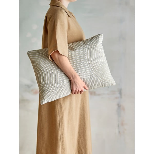 Cuscino decorativo in misto lino 35x50 cm Chun – Bloomingville-image-3