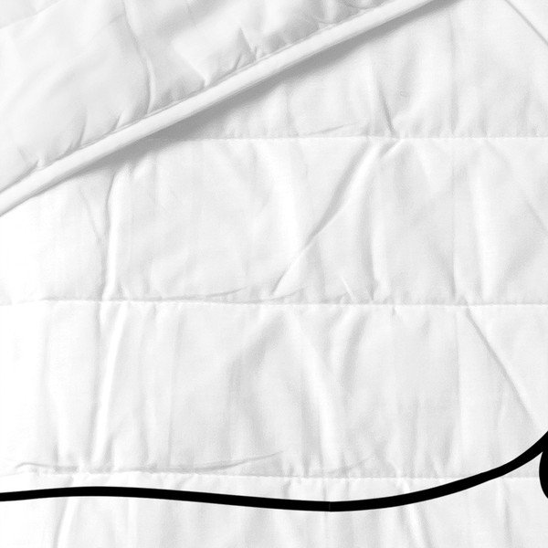 Copriletto trapuntato in cotone bianco 240x260 cm My love - Blanc-image-2