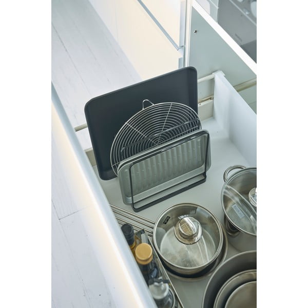 Organizzatore in metallo nero Yamazaki Tower - YAMAZAKI-image-1