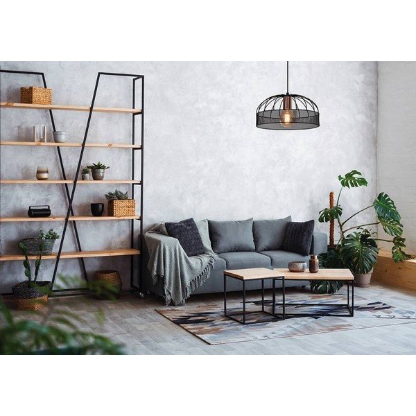 Apparecchio a sospensione in metallo nero ø 30 cm Levi - Candellux Lighting-image-1