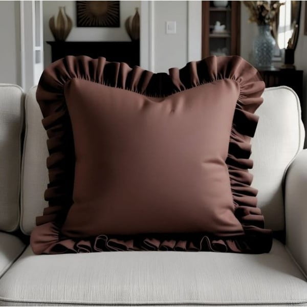 Federa decorativa in misto cotone 40x40 cm Ruffled – Mila Home-image-2