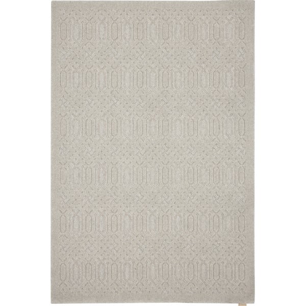 Tappeto in lana grigio chiaro 160x230 cm Dive - Agnella