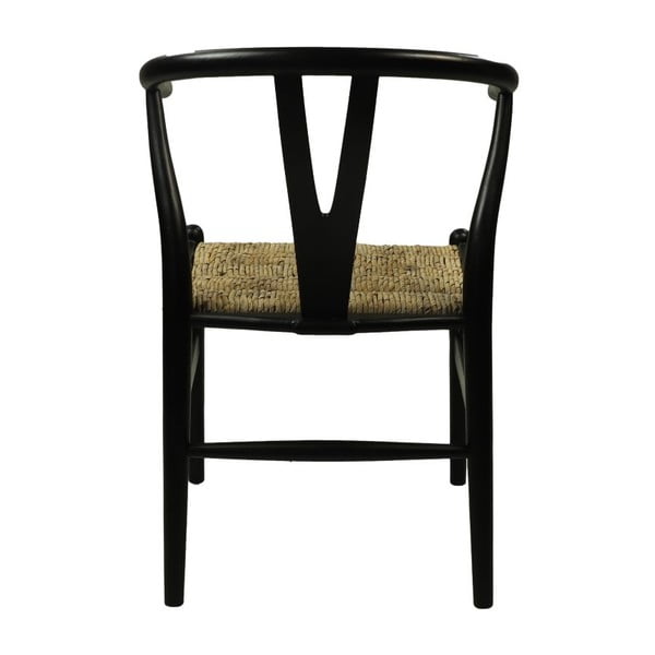 Sedia da pranzo in mogano nero Wishbone - HSM collection-image-3