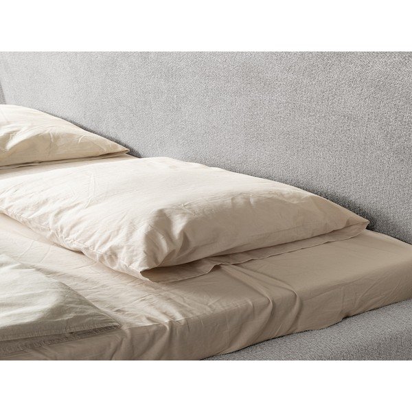 Letto matrimoniale imbottito grigio chiaro con rete inclusa 180x200 cm Makana – Makamii-image-4