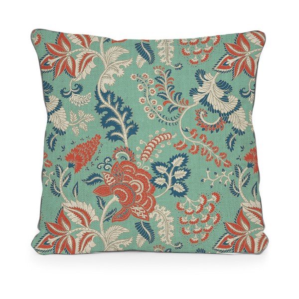 Federa reversibile in misto lino Pasley, 45 x 45 cm - Madre Selva-image-1