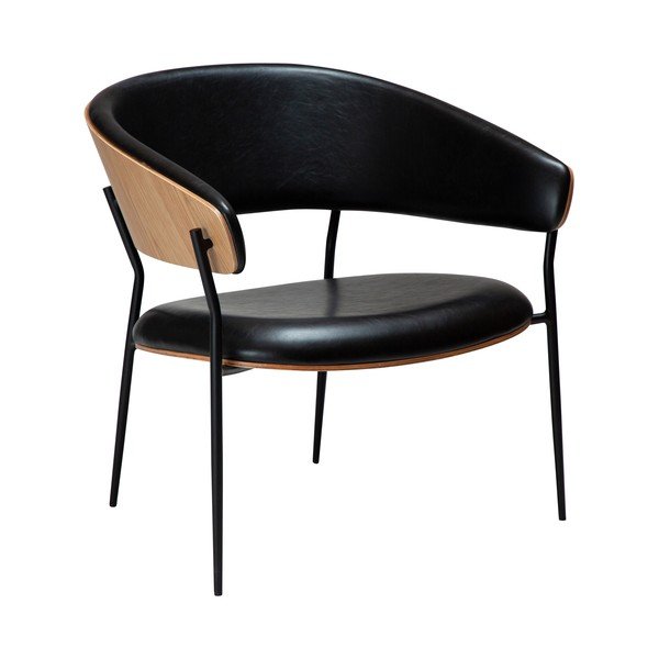 Poltrona nera in similpelle Crib - DAN-FORM Denmark