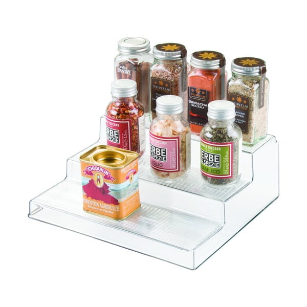 Supporto da cucina trasparente a 3 livelli , 22 x 25,5 cm Linus - iDesign