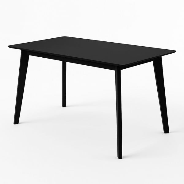 Tavolo da pranzo con piano nero 70x120 cm Vojens – Bonami Essentials-image-4