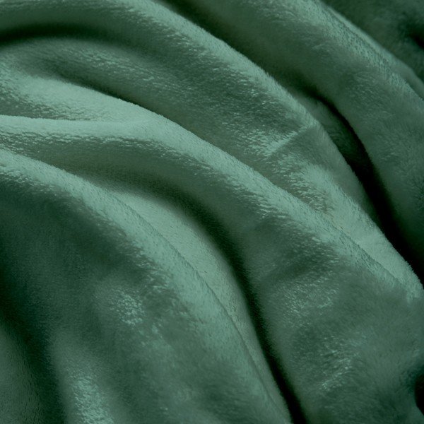 Coperta verde in microflanella 220x240 cm Flanou – douceur d'intérieur-image-2