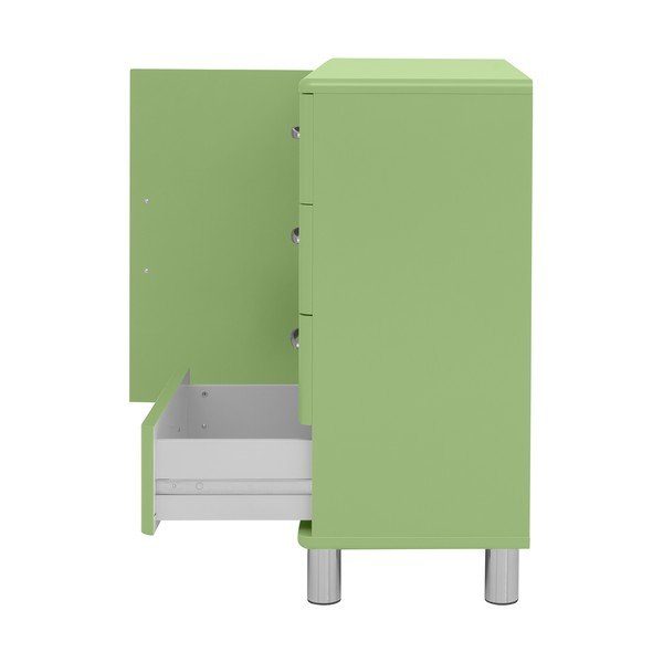 Cassettiera bassa verde 98x92 cm Malibu - Tenzo-image-3