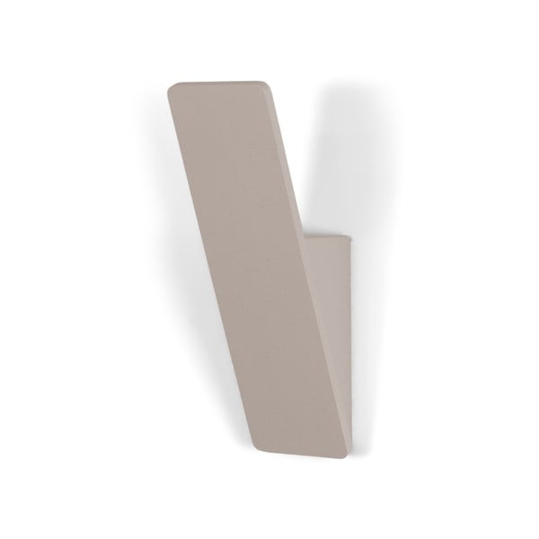 Gancio da parete grigio tortora in acciaio Angle – Spinder Design