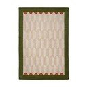 Tappeto verde/di colore naturale in lana tessuto a mano 200x290 cm Apex Border Wool – Flair Rugs