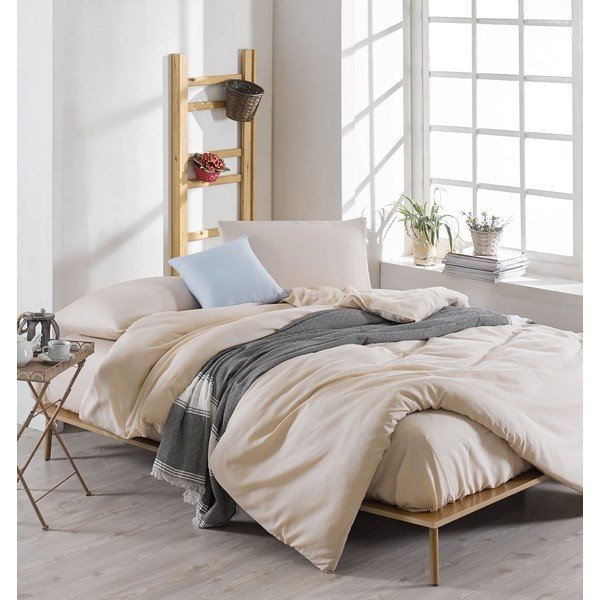 Biancheria da letto beige per letto matrimoniale 200x200 cm Paint - Mijolnir-image-1