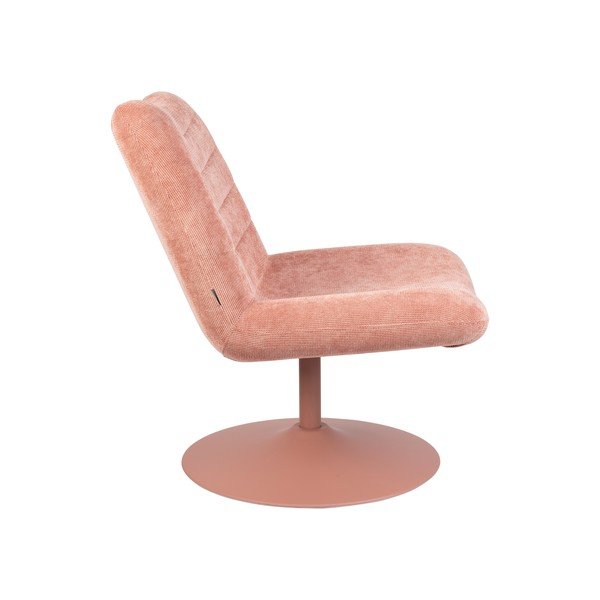 Poltrona in velluto rosa Bubba - Zuiver-image-3