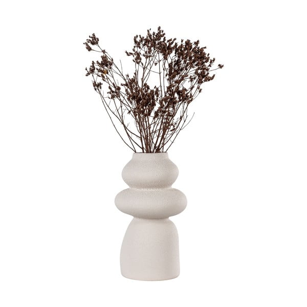 Vaso in gres crema (altezza 26,5 cm) - House Nordic-image-4
