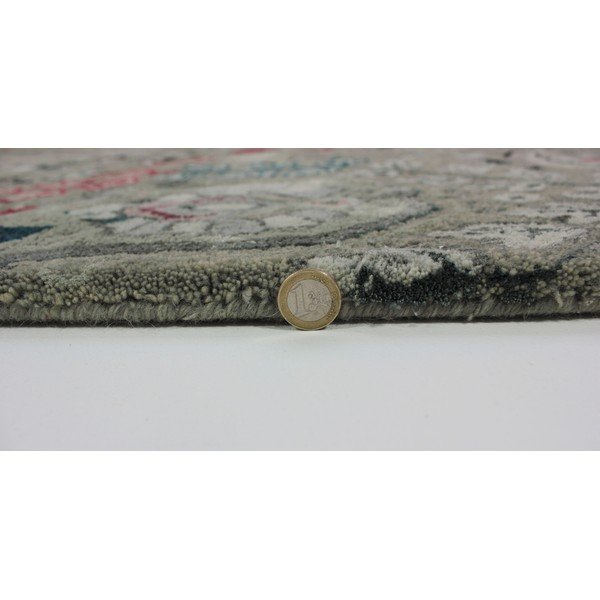 Tappeto Fusion persiano grigio tessuto a mano, 120 x 170 cm - Flair Rugs-image-2