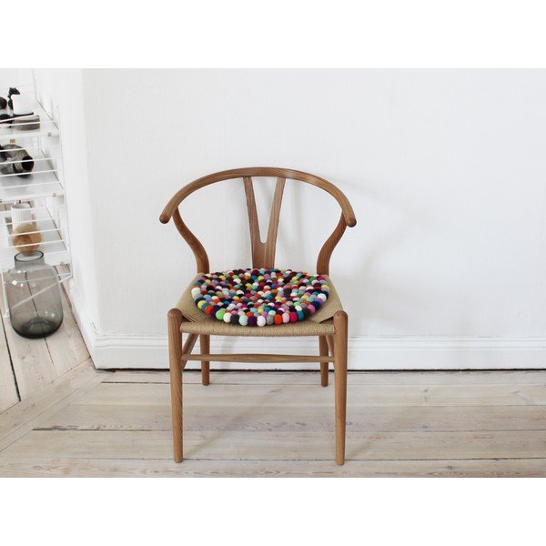 Cuscino per sedia a sfera Multi Pang, ⌀ 39 cm - Wooldot-image-1
