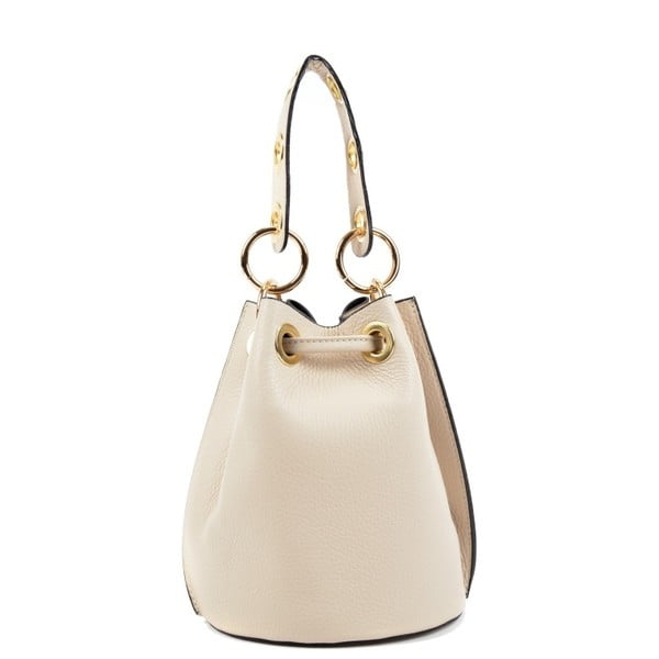 Béžová kožená kabelka Roberta M Tera Beige-image-1