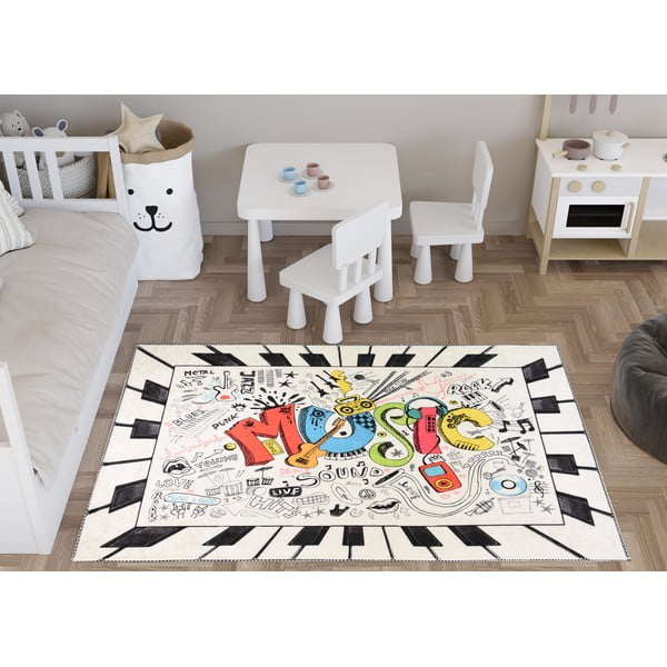 Tappeto per bambini lavabile 80x120 cm Musical – Vitaus-image-1