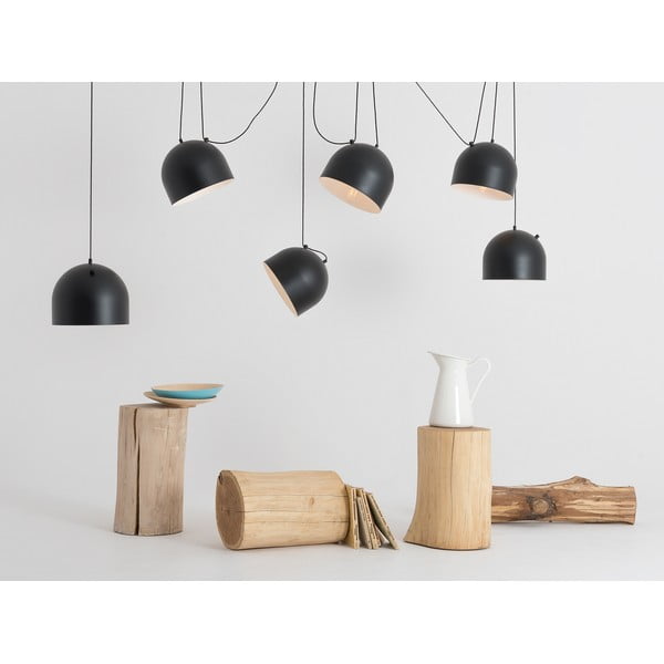 Lampada a sospensione nera con paralume in metallo 250x250 cm Popo - CustomForm-image-4