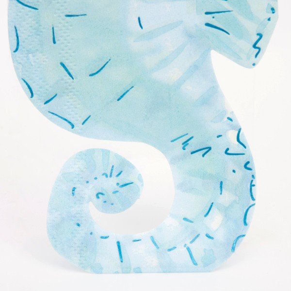 Tovaglioli di carta in set da 16 Seahorse - Meri Meri-image-4