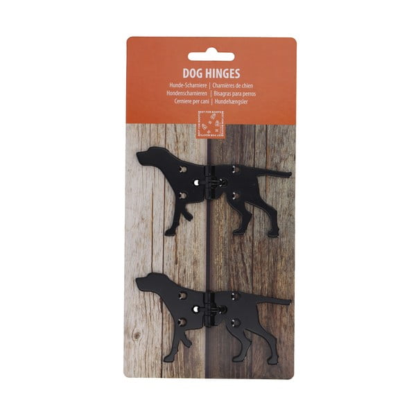 Cerniere per porte in metallo 4 pezzi Dog - Esschert Design-image-1