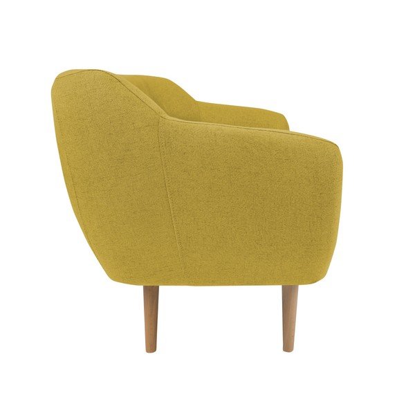 Divano giallo a due posti con gambe leggere Sicile - Mazzini Sofas-image-2