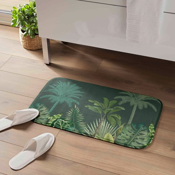 Tappetino da bagno verde 45x75 cm Vagabonde - douceur d'intérieur-image-1