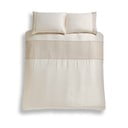 Set copripiumino e federa beige in microsatinato per letto matrimoniale e per letto esteso 230x220 cm Deco Sequin – Catherine Lansfield