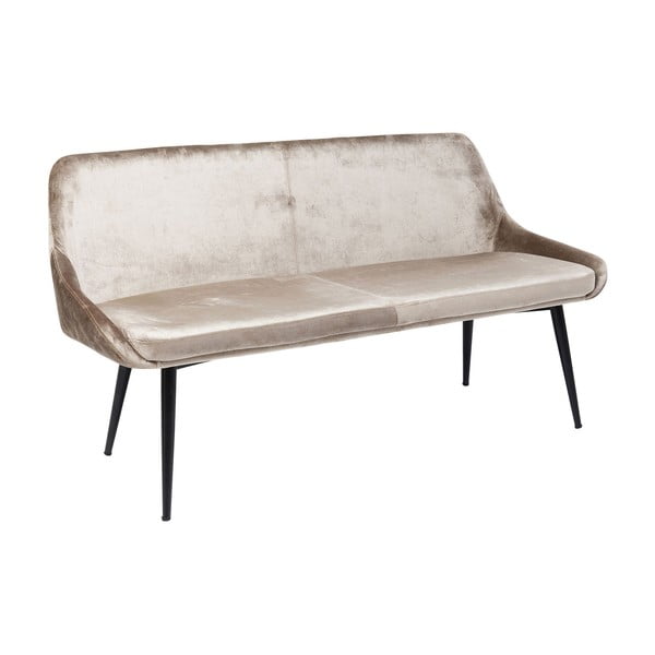 Panchina in velluto beige East Side - Kare Design-image-2