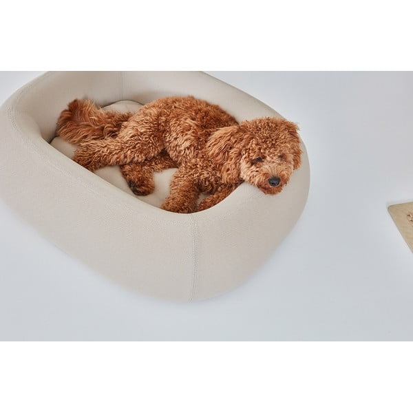 Cuccia marrone chiaro per cani 93x113 cm Barca Taupe M/L - MiaCara-image-1