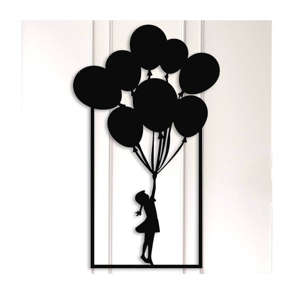 Decorazione murale nera Palloncini - Unknown