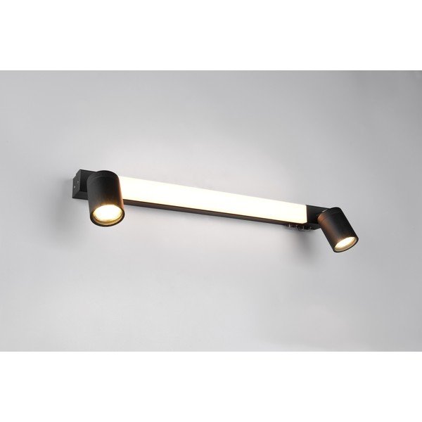 Lampada da parete LED nera opaca Enrico – Trio-image-3