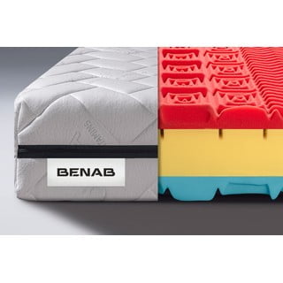 Materasso bifacciale in schiuma dura/media 120x200 cm BonRelax HR BIO - BENAB