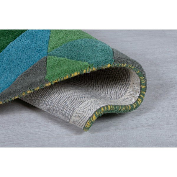 Tappeto in lana giallo/verde 80x150 cm Prism - Flair Rugs-image-3
