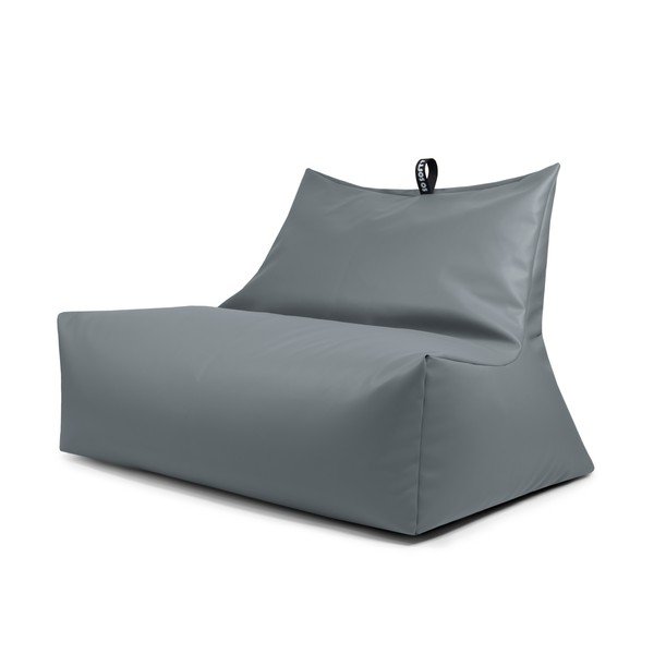 Puof a sacco grigio con rivestimento in finta pelle Icy Sofa – So Soft?