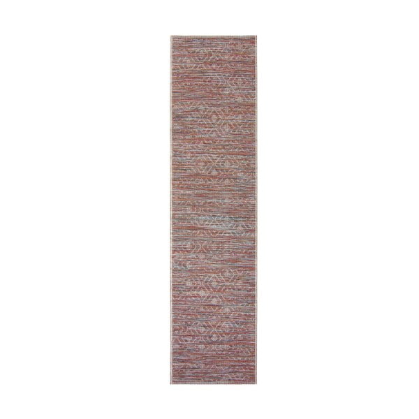 Tappeto rosso per esterni 60x230 cm Sunset - Flair Rugs