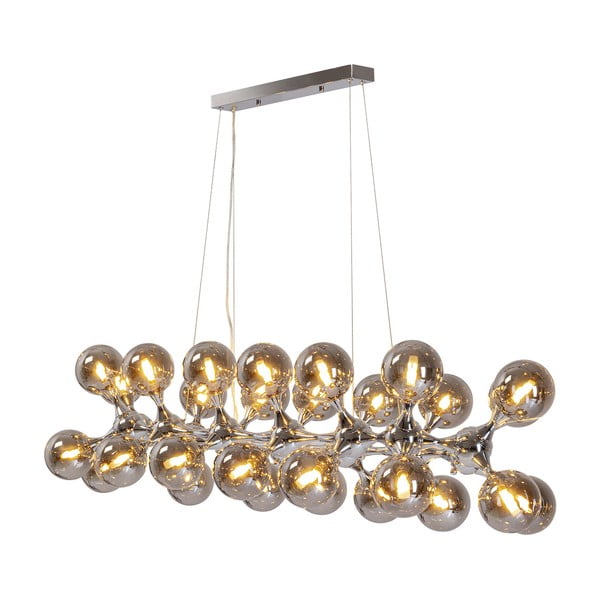 Lampada a sospensione di colore grigio-oro ø 12 cm Atomic - Kare Design-image-4