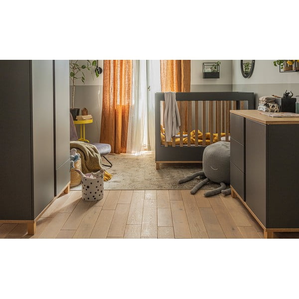 Cassettiera grigia, altezza 85 cm Altitude - Vox-image-1