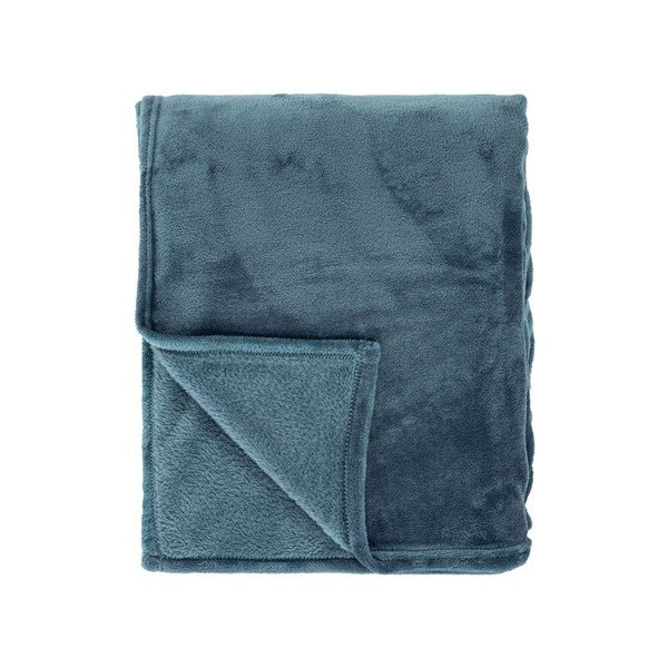 Copriletto blu in micropush per letto matrimoniale 180x220 cm Cosy - Tiseco Home Studio-image-2