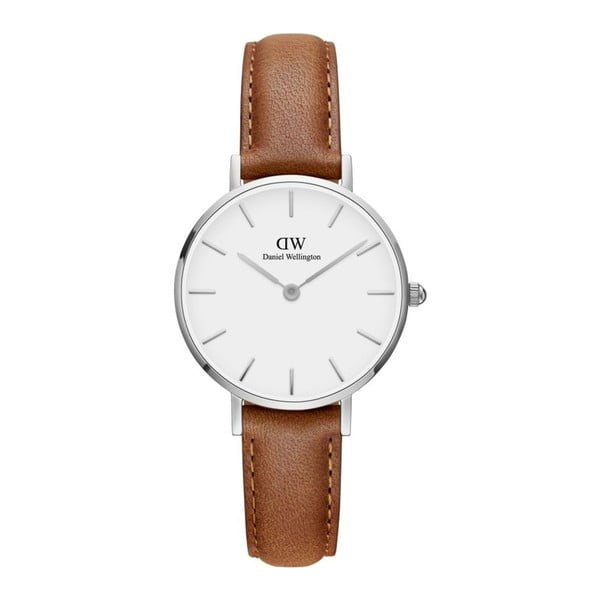 Orologio da donna con cinturino in pelle Petite Durham, ⌀ 28 mm - Daniel Wellington