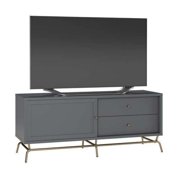 Tavolo TV grigio 150x62 cm Madison - Støraa-image-3
