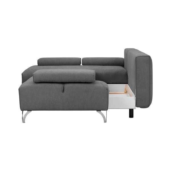 Světle šedá rohová rozkládací pohovka Windsor & Co Sofas Virgo, pravý roh-image-4