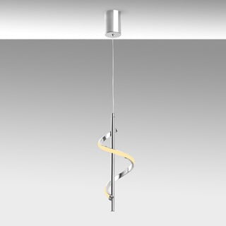Lampada a sospensione LED in argento ø 16 cm Likma - Opviq lights