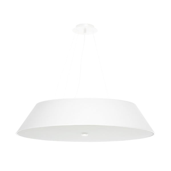 Lampada a sospensione bianca con paralume in tessuto ø 70 cm Hektor - Nice Lamps