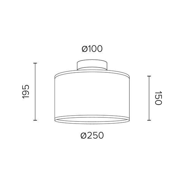Lampada da soffitto beige Lampadina Attack Trece, ⌀ 25 cm - Sotto Luce-image-1